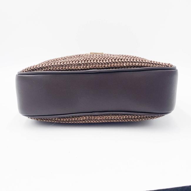 Saint Laurent Loulou Camera Lou Medium Ysl Monogram Raffia Brown Leather Shoulder Bag