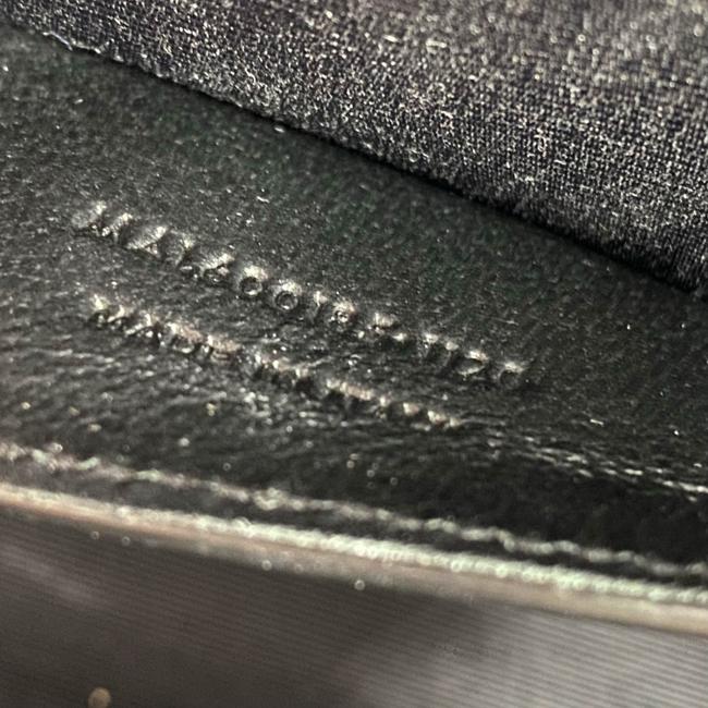 Saint Laurent Medium Envelope Monogram Matelasse Black Leather Shoulder Bag