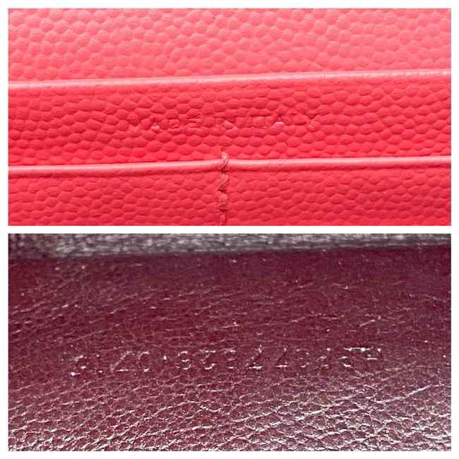 Saint Laurent Medium Wallet On A Chain Ghw Monogram Pink Leather Shoulder Bag