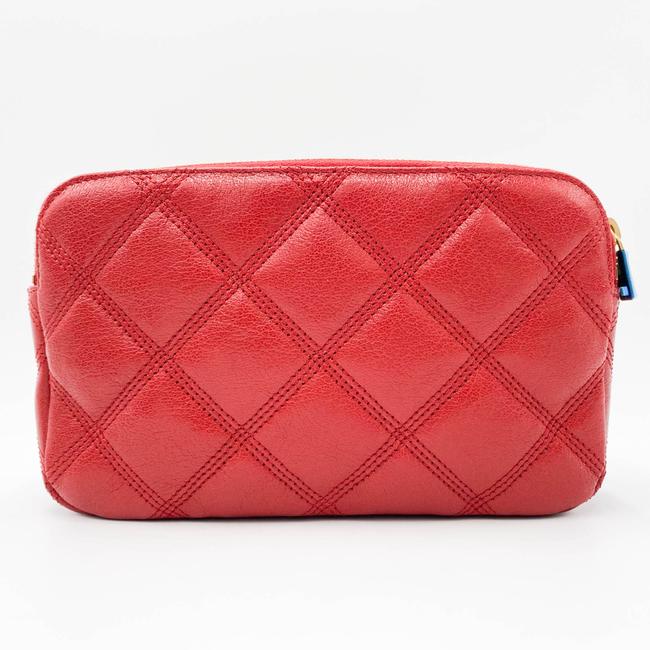 Saint Laurent Mini Becky Quilted Red Leather Cross Body Bag