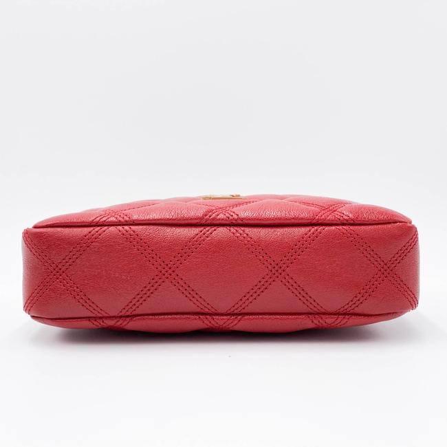Saint Laurent Mini Becky Quilted Red Leather Cross Body Bag