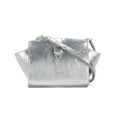 NEW Saint Laurent Monogram Cabas Toy Metallic Leather Cross Body Bag