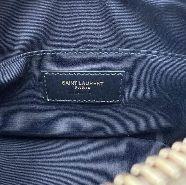 Saint Laurent Monogram Camera Belt Lou Beige Calfskin Leather Cross Body Bag
