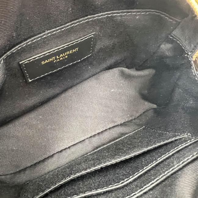 Saint Laurent Monogram Camera Belt Lou Beige Calfskin Leather Cross Body Bag