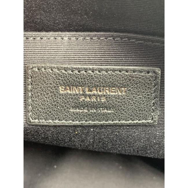 Saint Laurent Monogram Camera Lou Matelasse Black Calfskin Leather Cross Body Bag
