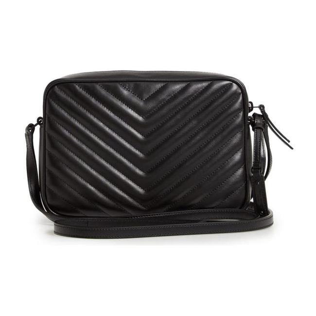 Saint Laurent Monogram Camera Lou Matelasse Black Calfskin Leather Cross Body Bag