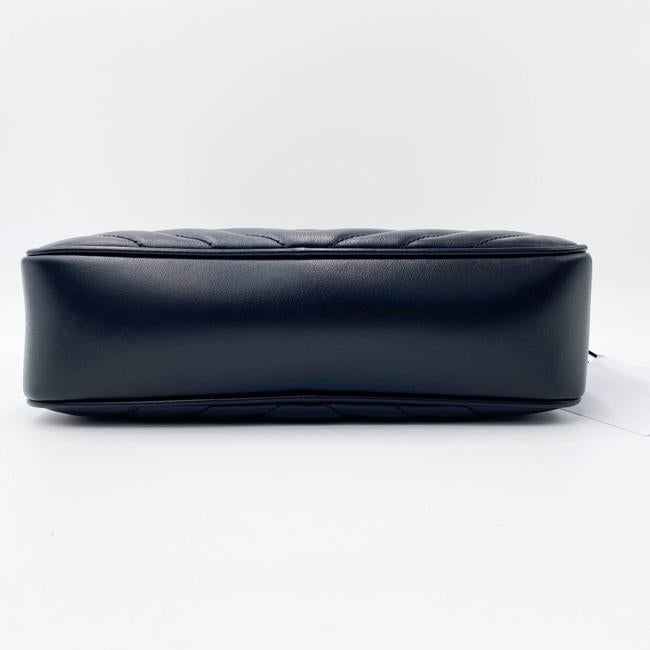 Saint Laurent Monogram Camera Lou Matelasse Black Calfskin Leather Cross Body Bag