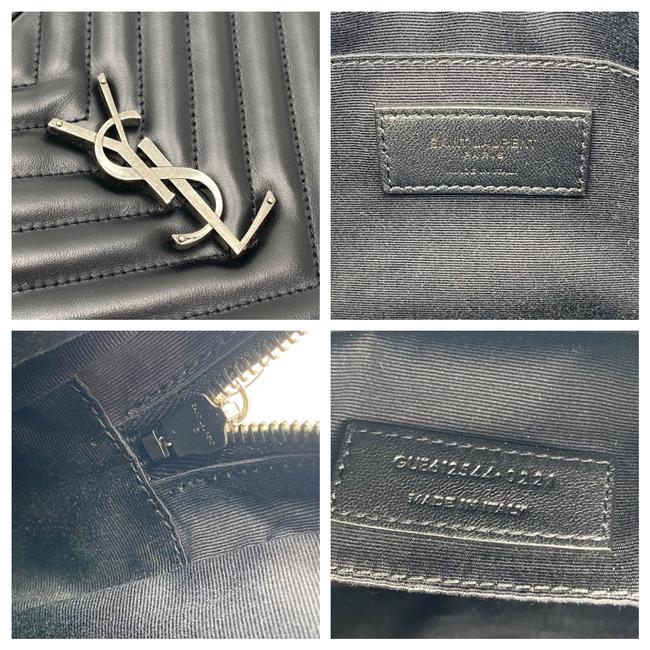 Saint Laurent Monogram Camera Lou Matelasse Black Calfskin Leather Cross Body Bag