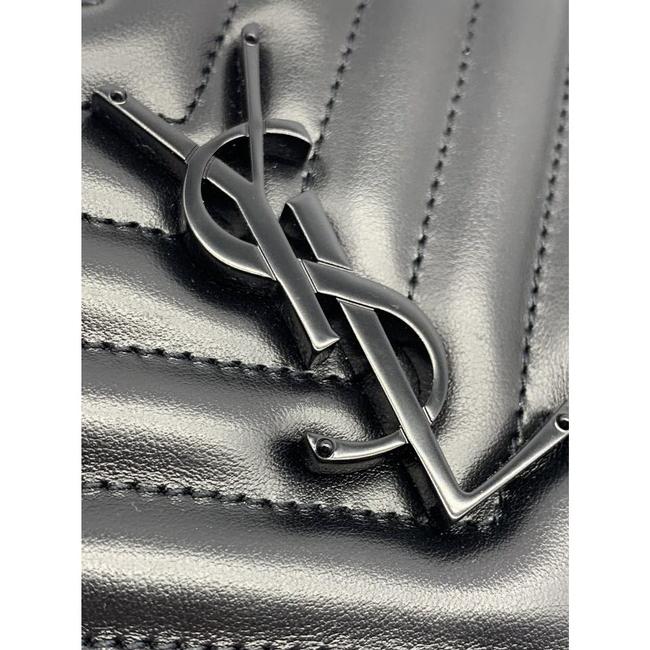 Saint Laurent Monogram Camera Lou Matelasse Black Calfskin Leather Cross Body Bag