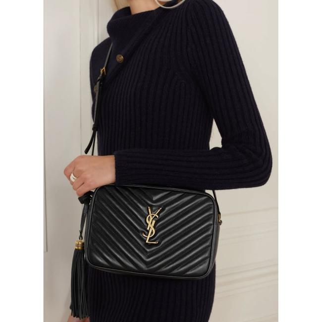 Saint Laurent Monogram Camera Lou Medium Quilted Black Leather Shoulder Bag