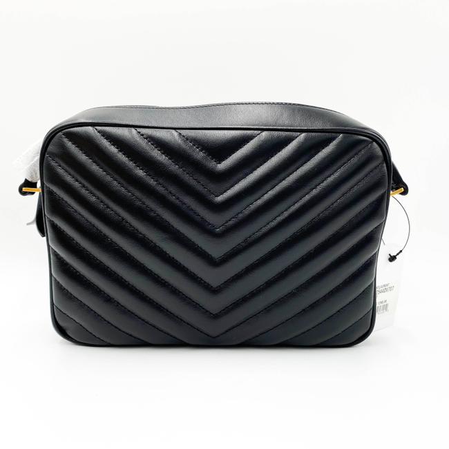 Saint Laurent Monogram Camera Lou Medium Quilted Black Leather Shoulder Bag
