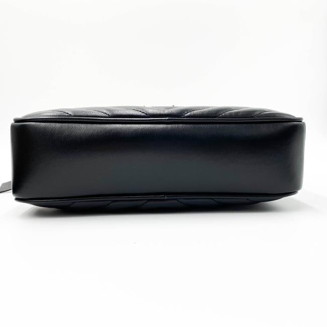 Saint Laurent Monogram Camera Lou Medium Quilted Black Leather Shoulder Bag