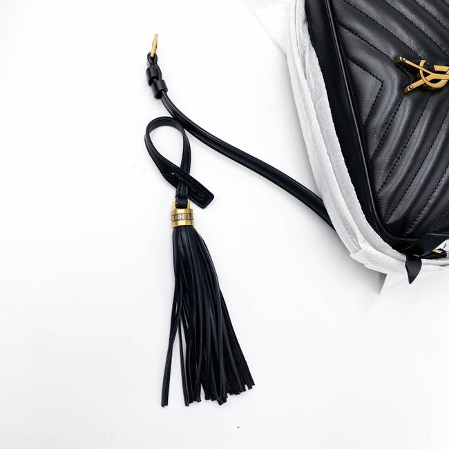 Saint Laurent Monogram Camera Lou Medium Quilted Black Leather Shoulder Bag