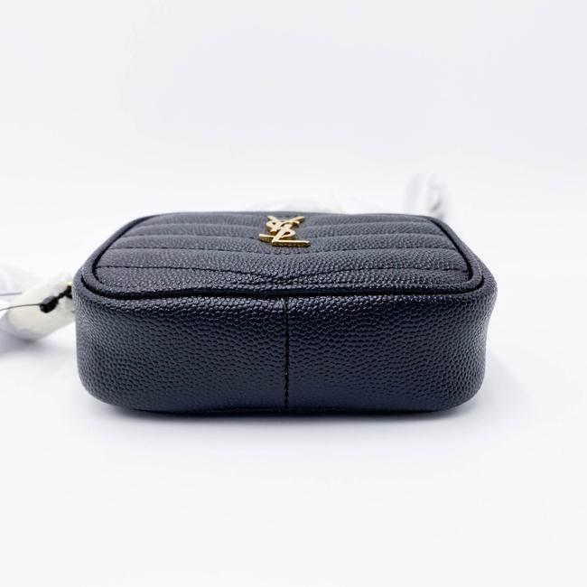 Saint Laurent Monogram Camera Lou Micro Matelasse Black Leather Cross Body Bag