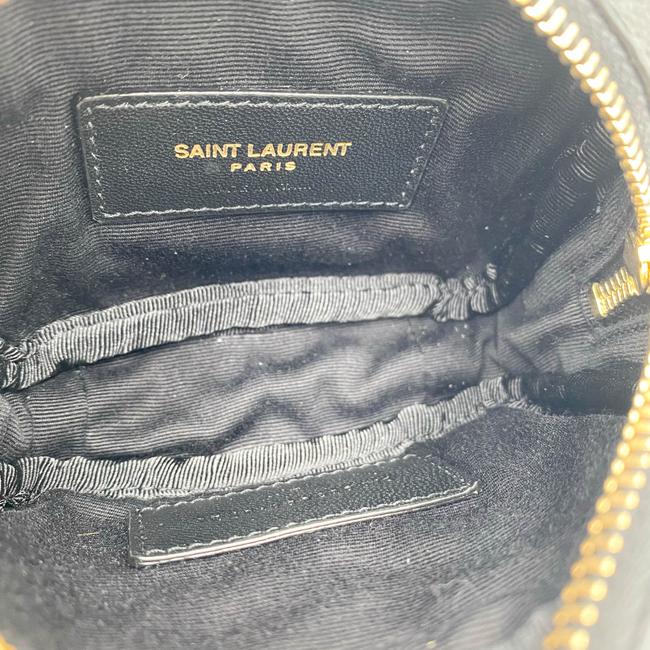 Saint Laurent Monogram Camera Lou Micro Matelasse Black Leather Cross Body Bag