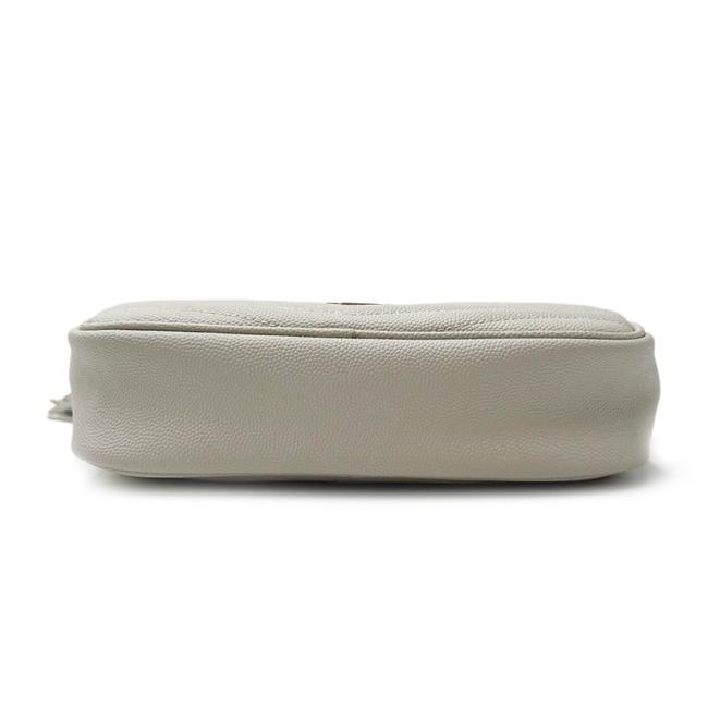 Saint Laurent Monogram Camera Lou Mini Cream White Leather Cross Body Bag