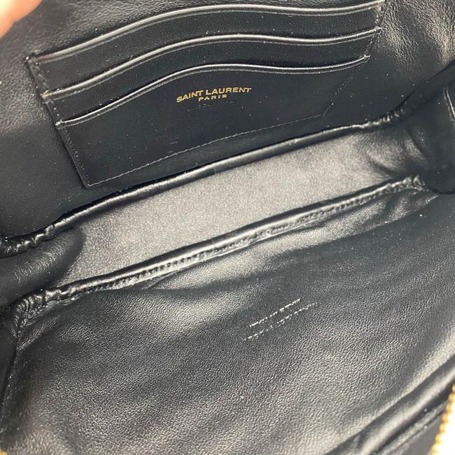 Saint Laurent Monogram Camera Lou Mini Cream White Leather Cross Body Bag