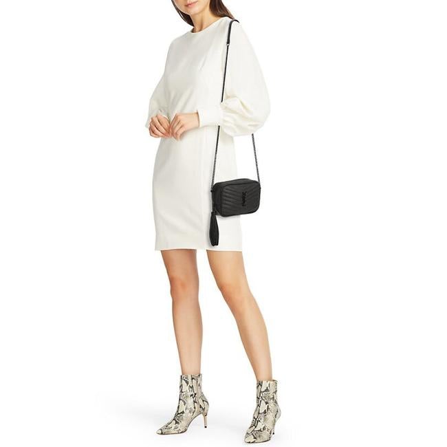 Saint Laurent Monogram Camera Lou Mini Matelasse Black Leather Cross Body Bag
