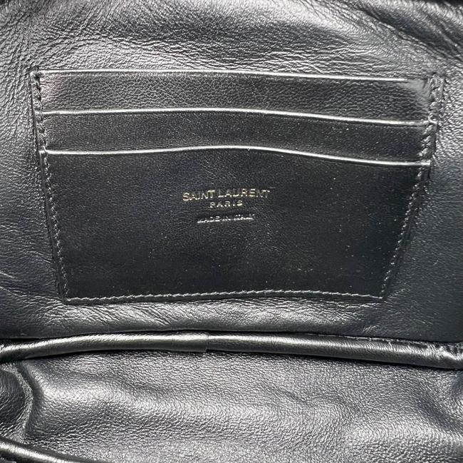 Saint Laurent Monogram Camera Lou Mini Matelasse Black Leather Cross Body Bag