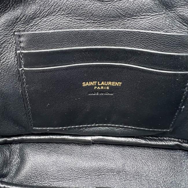 Saint Laurent Monogram Camera Lou Mini Matelasse Black Leather Cross Body Bag