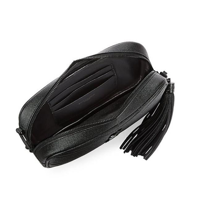 Saint Laurent Monogram Camera Lou Mini Matelasse Black Leather Cross Body Bag