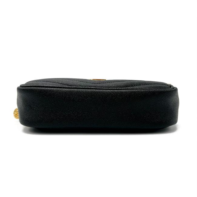 Saint Laurent Monogram Camera Lou Mini Matelasse Black Leather Cross Body Bag