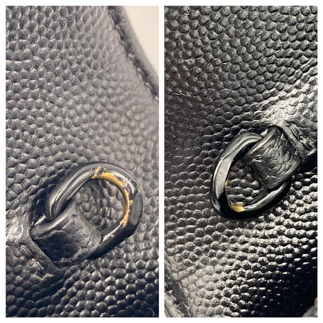 Saint Laurent Chain Wallet Monogram Envelope Grain De Poudre Matelasse Chevron Woc Black Leather Shoulder Bag