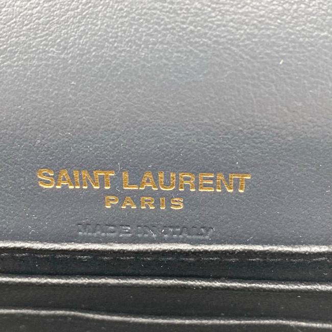 Saint Laurent Monogram Kate Belt In Grey Leather Messenger Bag