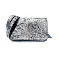 Saint Laurent Monogram Kate Belt Metallic Calfskin Silver Leather Messenger Bag