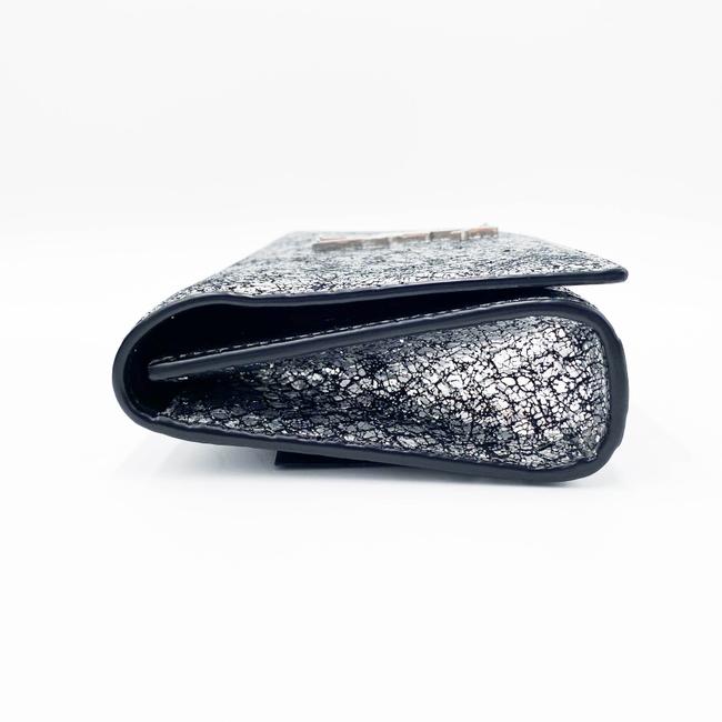 Saint Laurent Monogram Kate Belt Metallic Calfskin Silver Leather Messenger Bag