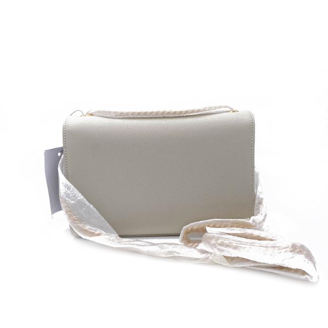 Saint Laurent Monogram Kate Chain Small Monogram Crema Soft White Leather Cross Body Bag