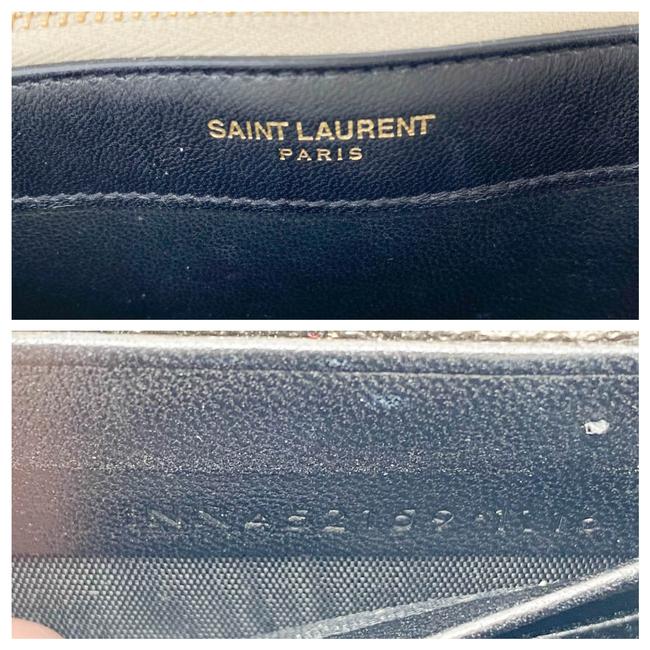 Saint Laurent Monogram Kate Chain Wallet Metallic Calfskin Monogram Tassel Gold Cross Body Bag