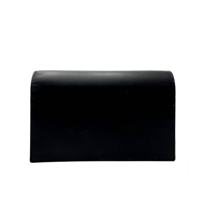 Saint Laurent Monogram Kate Chain Wallet Smooth Calf Tassel Black Leather Shoulder Bag