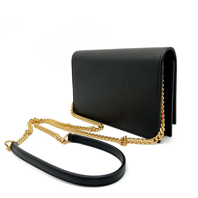 Saint Laurent Monogram Kate Chain Wallet Woc Calfskin Classic Tassel Black Leather Shoulder Bag