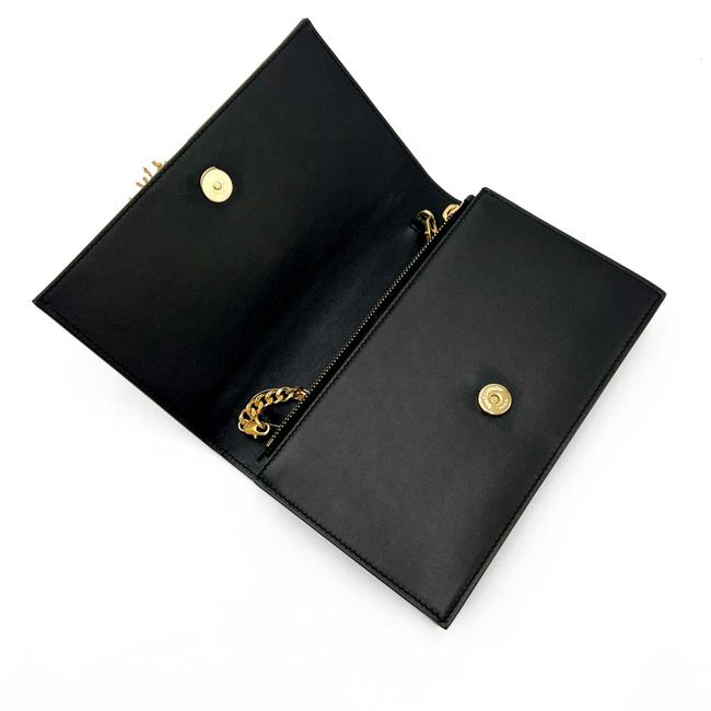 Saint Laurent Monogram Kate Chain Wallet Woc Calfskin Classic Tassel Black Leather Shoulder Bag