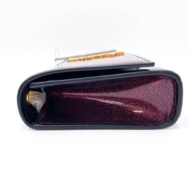 Saint Laurent Monogram Kate Crossbody Small Metallic Glitter Red Leather Shoulder Bag