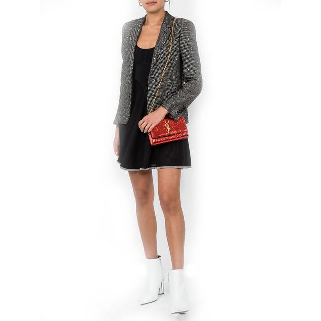 Saint Laurent Monogram Kate Crossbody Small Metallic Red Leather Shoulder Bag