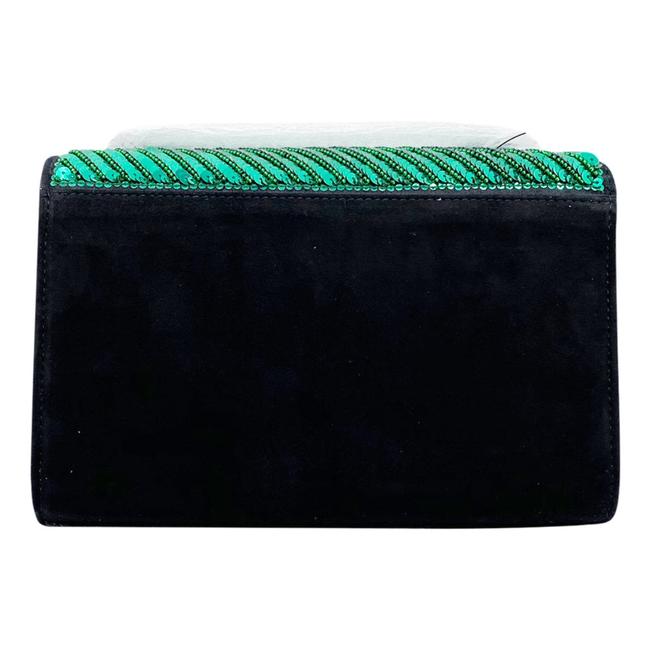 Saint Laurent Monogram Kate Crossbody Small Sequin Black Suede Leather Shoulder Bag