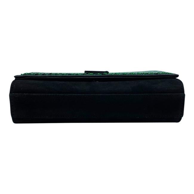 Saint Laurent Monogram Kate Crossbody Small Sequin Black Suede Leather Shoulder Bag