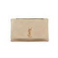 Saint Laurent Monogram Kate Crossbody Soft Medium Reversible Ysl Monogram Beige Leather Shoulder Bag