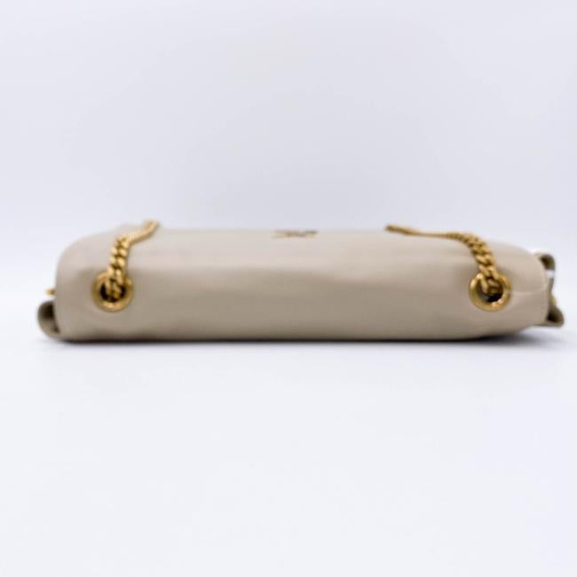 Saint Laurent Monogram Kate Crossbody Soft Medium Reversible Ysl Monogram Beige Leather Shoulder Bag
