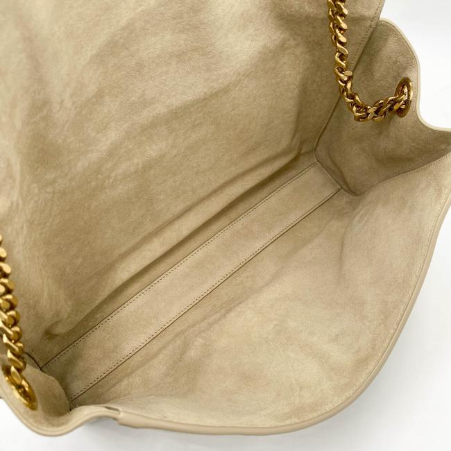 Saint Laurent Monogram Kate Crossbody Soft Medium Reversible Ysl Monogram Beige Leather Shoulder Bag