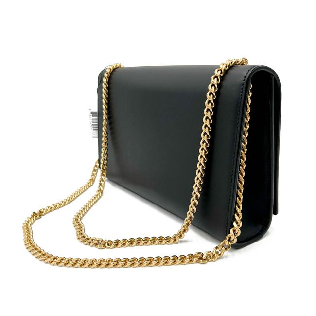 Saint Laurent Monogram Kate Medium Chain Tassel Black Leather Shoulder Bag