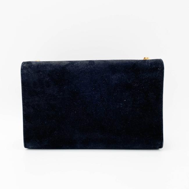 Saint Laurent Monogram Kate Medium Tassel Black Suede Leather Shoulder Bag