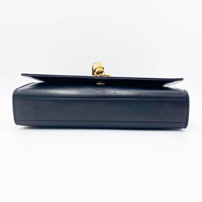 Saint Laurent Monogram Kate Medium with Tassel In Smooth Black Leather Cross Body Bag