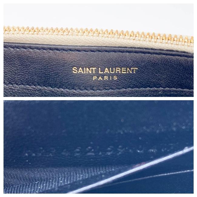 Saint Laurent Monogram Kate Pale Textured Grained Metallic Gold Leather Cross Body Bag