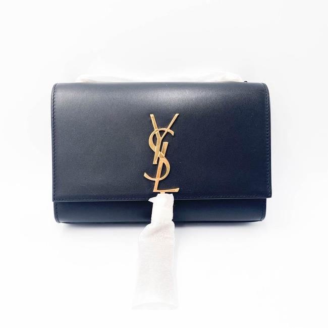 Saint Laurent Monogram Kate Small Smooth Tassel On Chain Black Calfskin Leather Shoulder Bag
