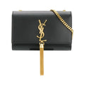 Saint Laurent Monogram Kate Small Tassel Black Leather Shoulder Bag