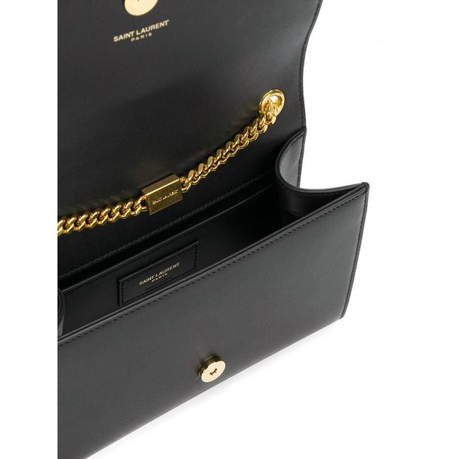 Saint Laurent Monogram Kate Small Tassel Black Leather Shoulder Bag