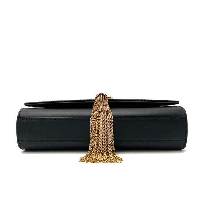 Saint Laurent Monogram Kate Small Tassel Black Leather Shoulder Bag